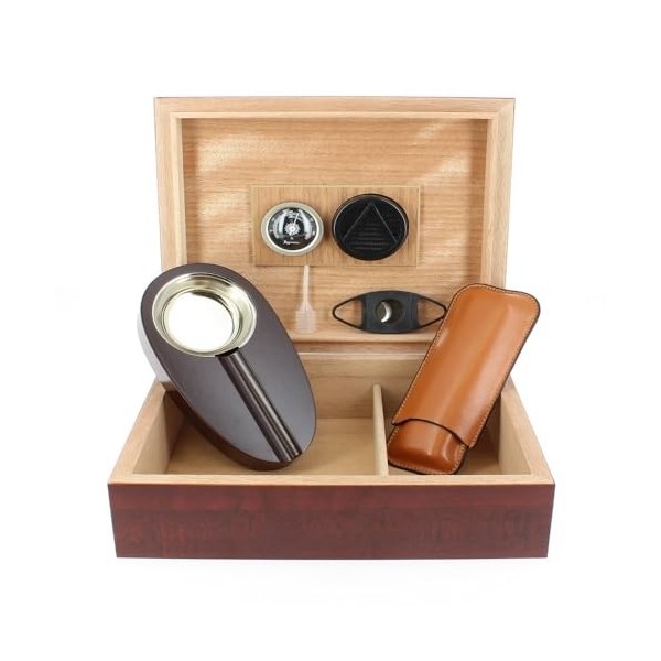 None Cave à cigares Acajou et Accessoires