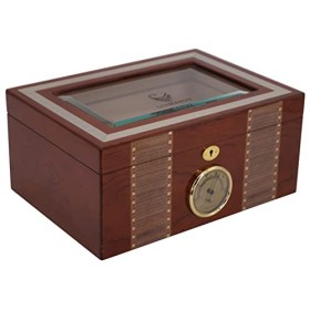 GERMANUS Cave à cigares MVI avec fenêtre Marron