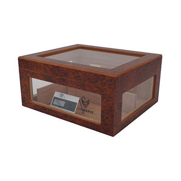 GERMANUS Cave à cigares ORO avec fenêtre Marron 182