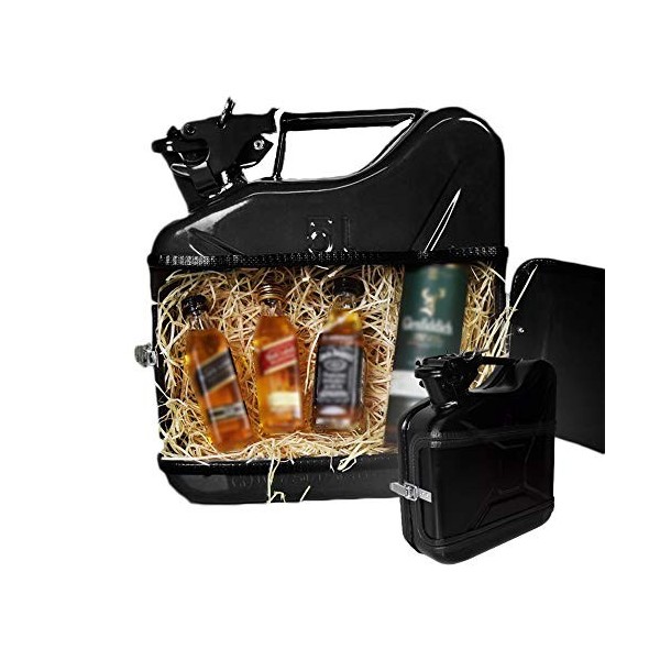 mikamax 0 Jerrycan Whiskey Bar 5L, Métal, Noir, Grande