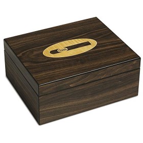 EGOIST Cave à Cigares Humidificateur Capacité 30 Cigares Marron 1 Unité