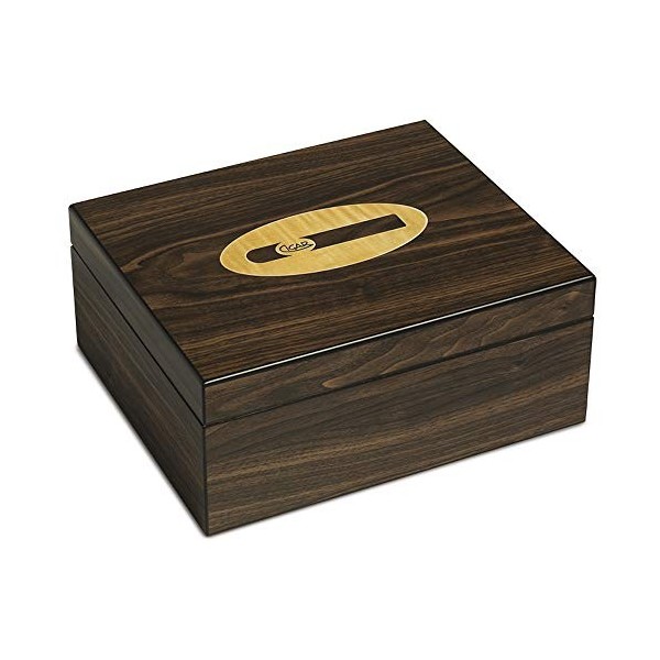 EGOIST Cave à Cigares Humidificateur Capacité 30 Cigares Marron 1 Unité