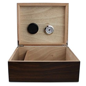 EGOIST Cave à Cigares Humidificateur Capacité 30 Cigares Marron 1 Unité