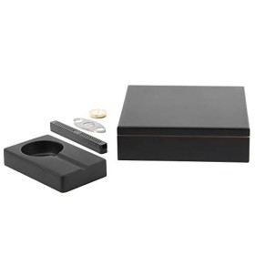 BigSmoke Boite Humidificateur Cigare - Cave à Cigares Boîte de Rangement en Bois de Cèdre Espagnol, Cendrier, Coupe Cigare, H