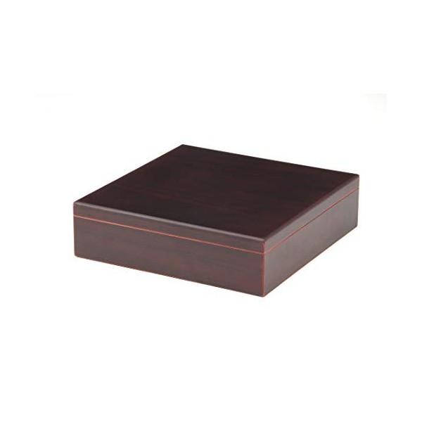 BigSmoke cave à cigares Set - boîte à cigares en bois de cèdre, humidificateur, hygromètre, coupe cendrier et allume-cigare -