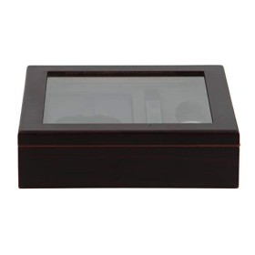 BigSmoke cave à cigares Set - boîte à cigares en bois de cèdre, humidificateur, hygromètre, cendrier et coupe-cigares - couve