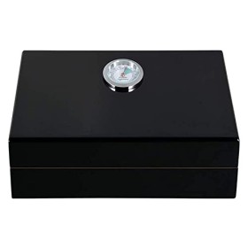 Boîtes À Cigares, Boîte À Cigares de Bureau, Boîte de Rangement pour Cigares À Haute Brillance, Cave À Cigares Doublée de Cèd
