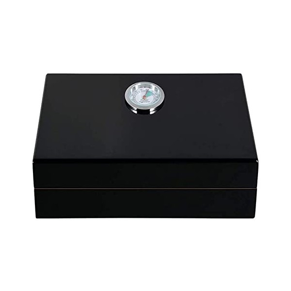 Boîtes À Cigares, Boîte À Cigares de Bureau, Boîte de Rangement pour Cigares À Haute Brillance, Cave À Cigares Doublée de Cèd