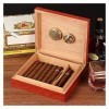 Boîtes À Cigares, Cave À Cigares de Bureau, Boîte de Rangement en Cèdre, Conception Bien Scellée avec Séparateur Réglable, Hy
