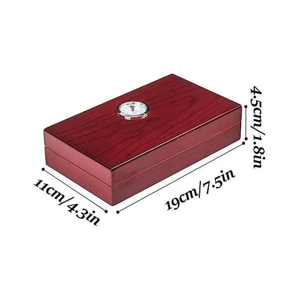 Boîtes À Cigares, Caves À Cigares en Cèdre, Rangement de Voyage, Boîte À Cigares Pouvant Contenir 4 Cigares, Boîte de Bureau 