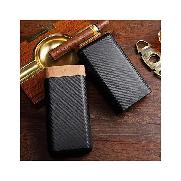 Boîtes À Cigares, Boîte À Cigares, Boîte À Cigares, Boîte À Cigares En Cuir, Avec Bois de Cèdre, Boîte À Cigares Portable Ave