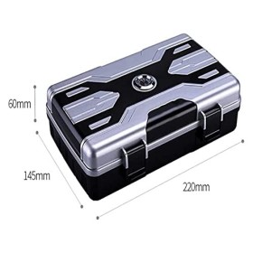 Boîtes À Cigares, Boîte À Cigares Noire, Cave À Cigares, Boîte À Cigares Avec Hygromètre Et Humidificateur, Résistante À LEa