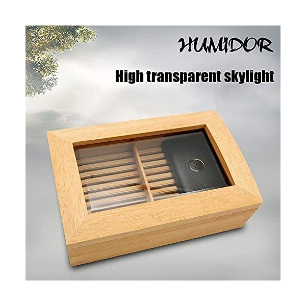 Boîtes À Cigares, Boîte À Cigares de Luxe sans Peinture, Cave À Cigares en Cèdre Pur Écologique, Armoire À Cigares de Capacit