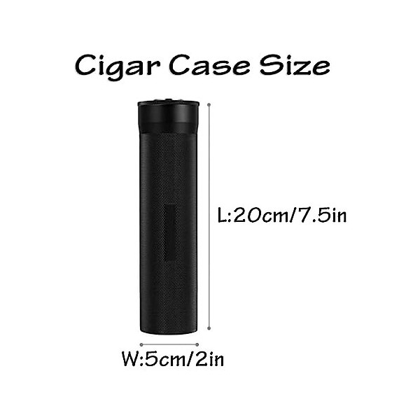 Boîtes À Cigares, Caves À Cigares Cylindriques, Caves À Cigares Scellées, Étui À Cigares en Alliage DAluminium, Cave À Cigar