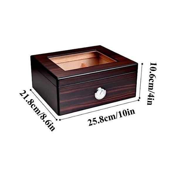Boîtes À Cigares, Caves À Cigares, Caves À Cigares de Stockage À Double Zavec Humidificateur Et Hygromètre, Étui À Cigares Po