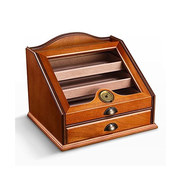 Boîtes À Cigares, Caves À Cigares, Boîte Nourrissante Pour Cigares, Cèdre, Stockage À 3Ux, Capacité de 100 Pièces/Brun/33 * 2