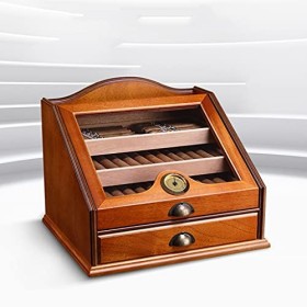 Boîtes À Cigares, Caves À Cigares, Boîte Nourrissante Pour Cigares, Cèdre, Stockage À 3Ux, Capacité de 100 Pièces/Brun/33 * 2
