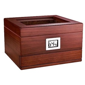 Boîtes À Cigares, Humidificateurs Boîte À Cigares de Capacité Boîte de Bureau À Cigares en Cèdre Étui À Cigares de Stockage C