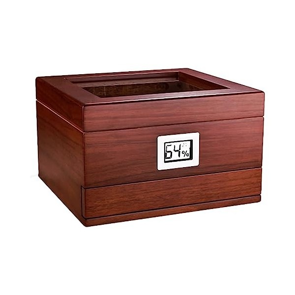 Boîtes À Cigares, Humidificateurs Boîte À Cigares de Capacité Boîte de Bureau À Cigares en Cèdre Étui À Cigares de Stockage C