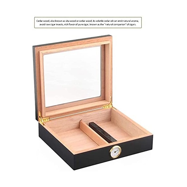 Boîtes À Cigares, Caves À Cigares, Cave À Cigares en Cèdre, Boîte À Cigares de Voyage, Étui À Cigares Portable, Humidificateu