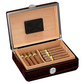 Boîtes À Cigares, Caves À Cigares, Boîte À Cigares, Cave À Cigares Finition Ébène, Boîte À Cigares en Cèdre Faite À La Main a