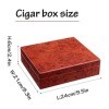 Boîtes À Cigares, Humidificateurs Boîte À Cigares avec Humidificateur Hygromètre Étui À Cigares Cave À Cigares Étui Unique po