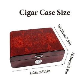 Boîtes À Cigares, Caves À Cigares de Capacité, Boîte À Cigares Humidifiante, Étui À Cigares Étanche, Boîte de Bureau À Cigare