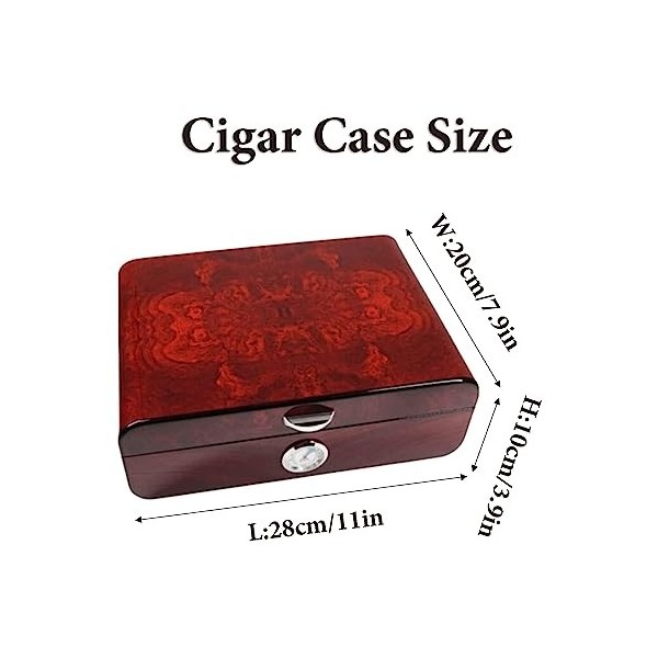 Boîtes À Cigares, Caves À Cigares de Capacité, Boîte À Cigares Humidifiante, Étui À Cigares Étanche, Boîte de Bureau À Cigare