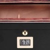 Boîtes À Cigares, Boîte À Cigares Brillante pour 35 Cigares, Boîte À Cigares, Hygromètre Et Humidificateur de Bureau, Boîte D