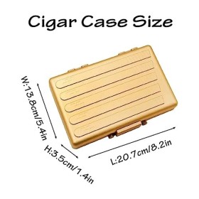 Boîtes À Cigares, Caves À Cigares en Alliage DAluminium, Étui À Cigares Humidifiant, Cave À Cigares de Voyage, Boîte de Bure