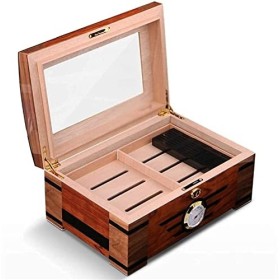 Boîtes À Cigares, Caves À Cigares, Cave À Cigares, Cave À Cigares en Cèdre, Capacité, Double Couche, Boîte Hydratante, Étui À