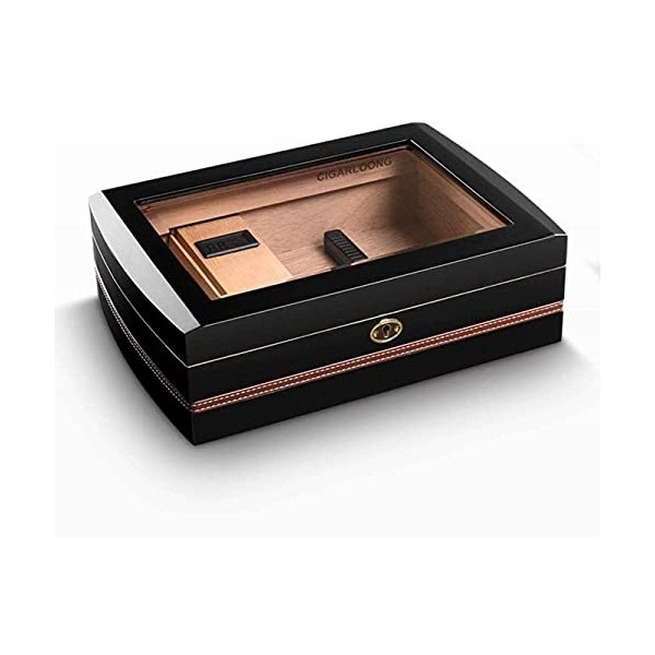 Boîtes À Cigares, Cave À Cigares, Boîte À Cigares en Cèdre, Armoire À Cigares Portable en Pin, Capacité, Légère, Voyage en Bo