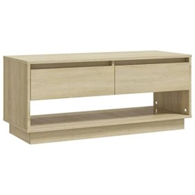 Keyur Meuble TV, Banc TV Buffet Bas Support de Télévision Meuble Télé Meuble TV Chêne Sonoma 102x41x44 cm Aggloméré