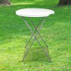 SKYLANTERN Lot de 2 Tables Hautes Mange Debout Pliante Plateau 80 cm - Hauteur 1,10M - Table Pliante Grande Capacité idéal po