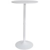 CLP Table De Bar Ronde en Bois I Table De Gastronomie avec Pied en Aluminium Et Plateau en Bois I Table Mange Debout Ø 60 cm 