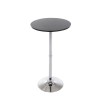CLP Table De Bar Ronde en Bois I Table De Gastronomie avec Pied en Aluminium Et Plateau en Bois I Table Mange Debout Ø 60 cm 