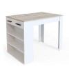 Vicco Table de Bar Repose, Anthracite/Blanc, 67 x 100 cm