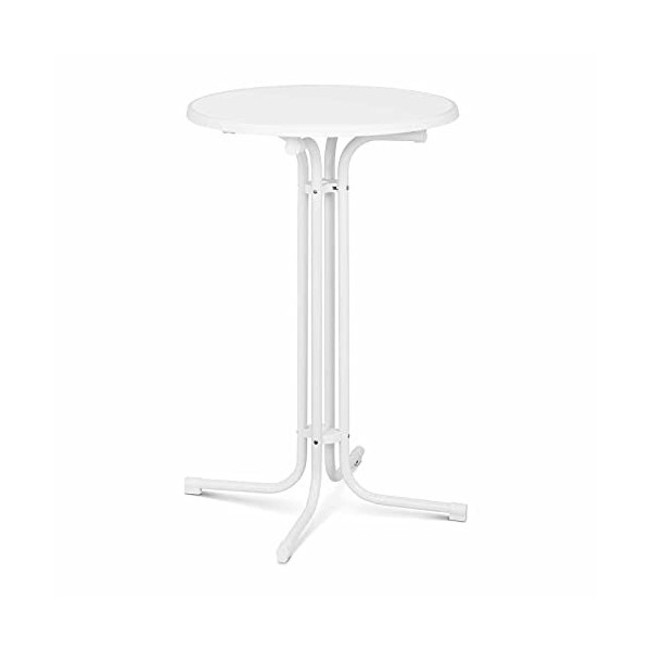 Royal Catering Mange-Debout Mange Debout Table Haute Bistrot Bistro Bar Ronde RC-BIS80FG ø 80 cm, Hauteur de 110 cm, Pliante