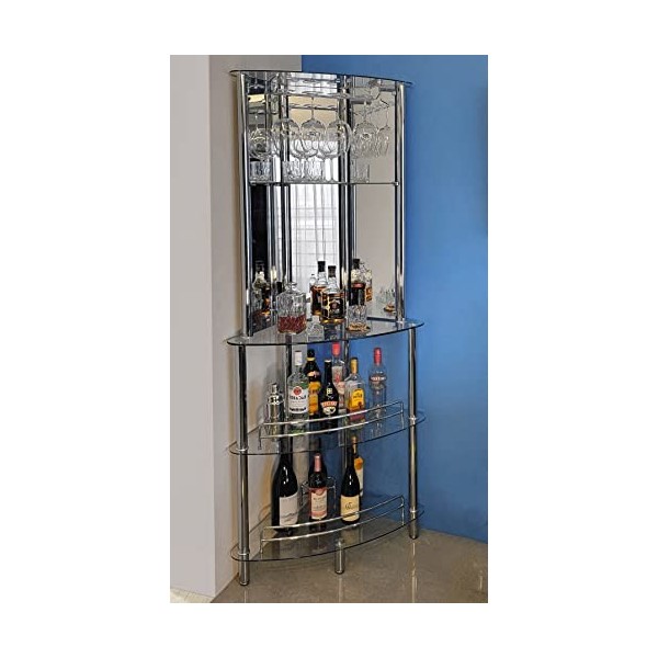 Mango Steam Table Catalina contemporaine moderne pour la maison bar, transparent 