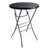 Byliable Table à cocktail pliante haute de 81,3 cm, table pliante ronde portable avec pieds amovibles, table de banquet dint