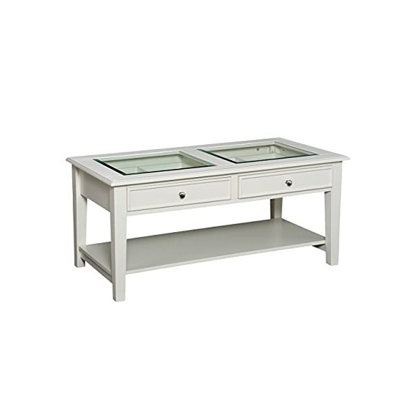 SEI Panorama Cocktail Table – Blanc Cassé