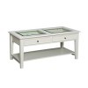 SEI Panorama Cocktail Table – Blanc Cassé