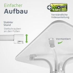 Support de rechange pour table mange-debout - En plastique blanc support de serrage ouvert 