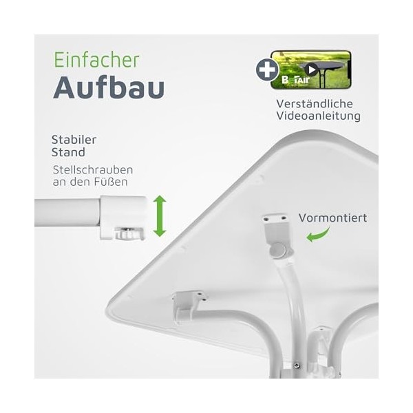 Support de rechange pour table mange-debout - En plastique blanc support de serrage ouvert 