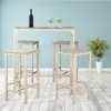 YELLOO Brasil Set Table et 4 tabourets Color Beige Meuble Bar Cuisine