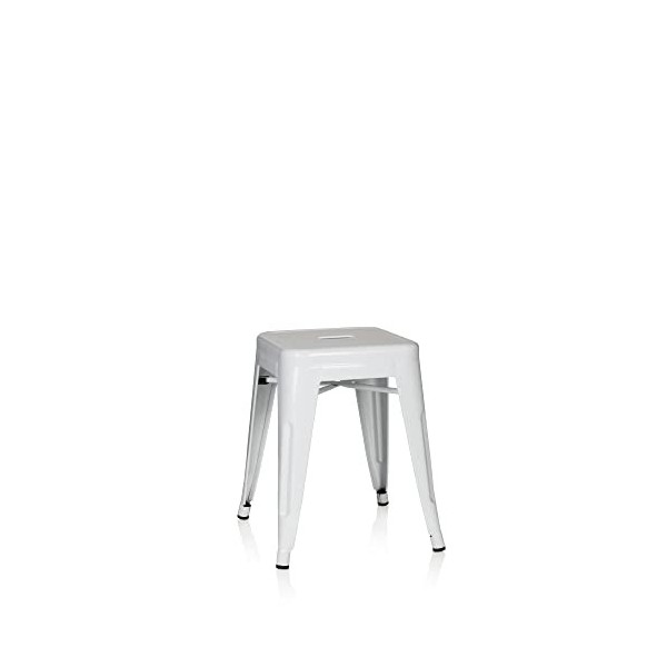 hjh OFFICE 645062 Table de Bar VANTAGGIO High T Métal Rouge, Table de Bar Tendance au Design Industriel