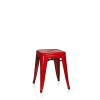 hjh OFFICE 645062 Table de Bar VANTAGGIO High T Métal Rouge, Table de Bar Tendance au Design Industriel