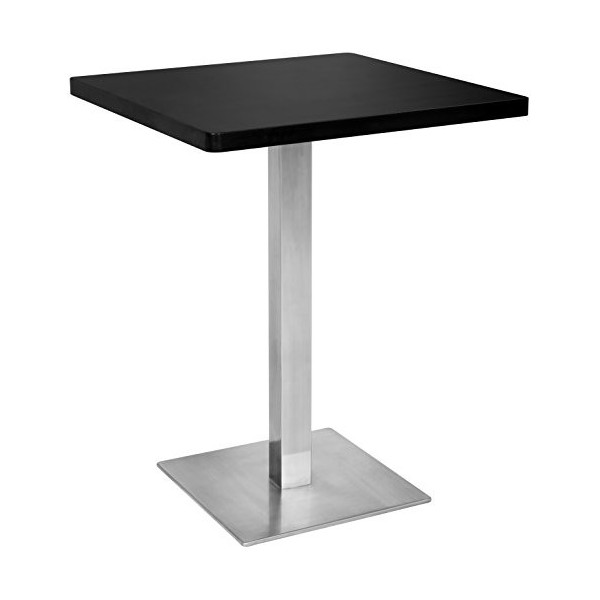 SixBros. Table de Bar Table Bistro Noir 60x60x75 M-BT60/1854