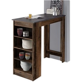 Stella Trading Mojito Table de Bar Moderne, Aspect Comptoir Peu encombrant pour la Cuisine et la Salle à Manger, Bois dingén