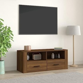 VEEKI Meuble TV, Meuble TV Suspendu, Meuble TV Industriel, Meuble TV Bois, Meuble Chambre, Convient pour Salon ou Chambre, Ch